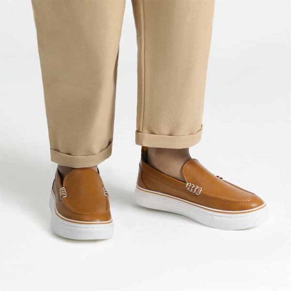 Kids' Slip-On Loafers - BROWN - 6